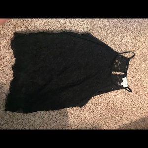 Black tank top